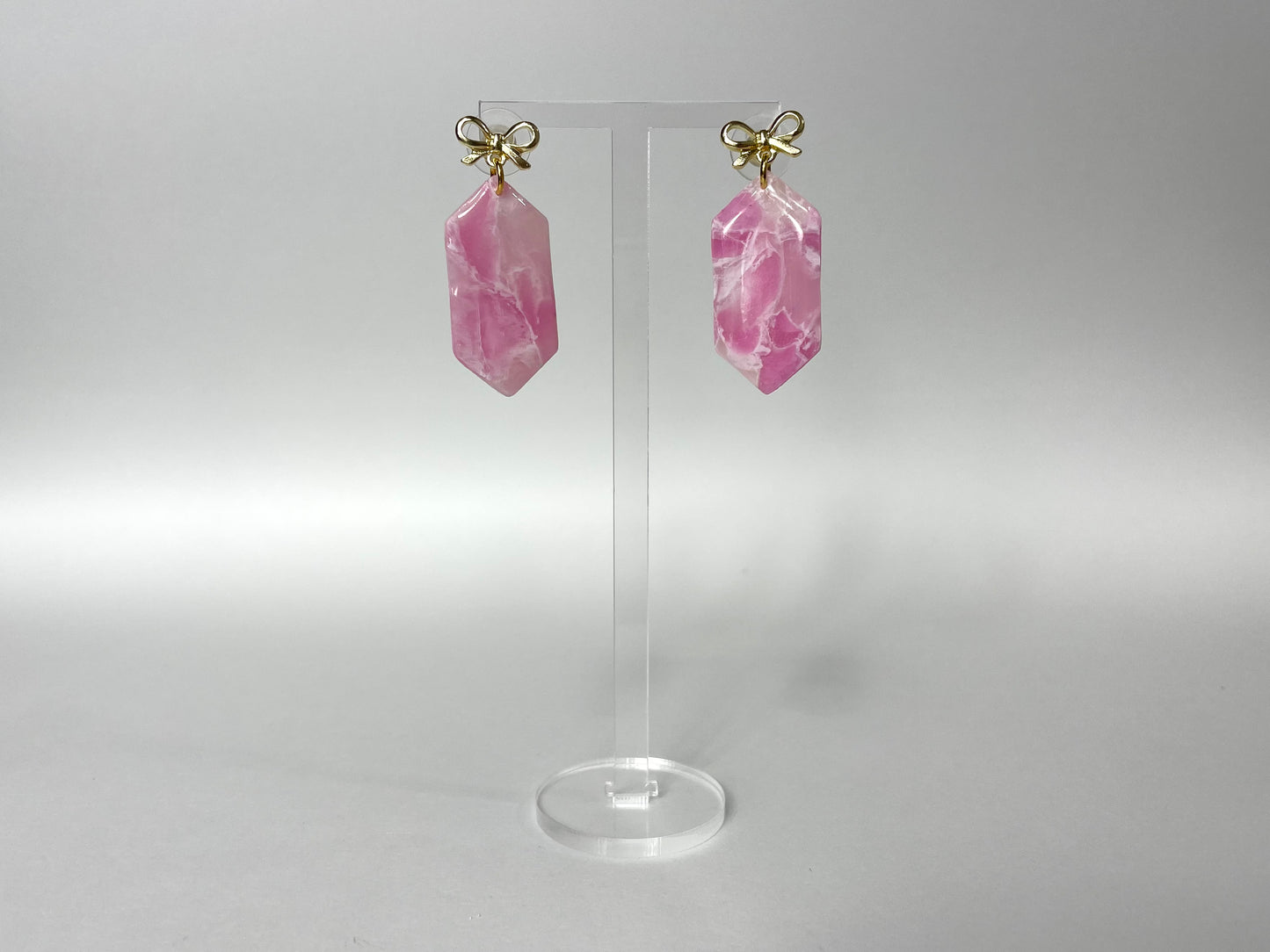 hexagon pastel earrings