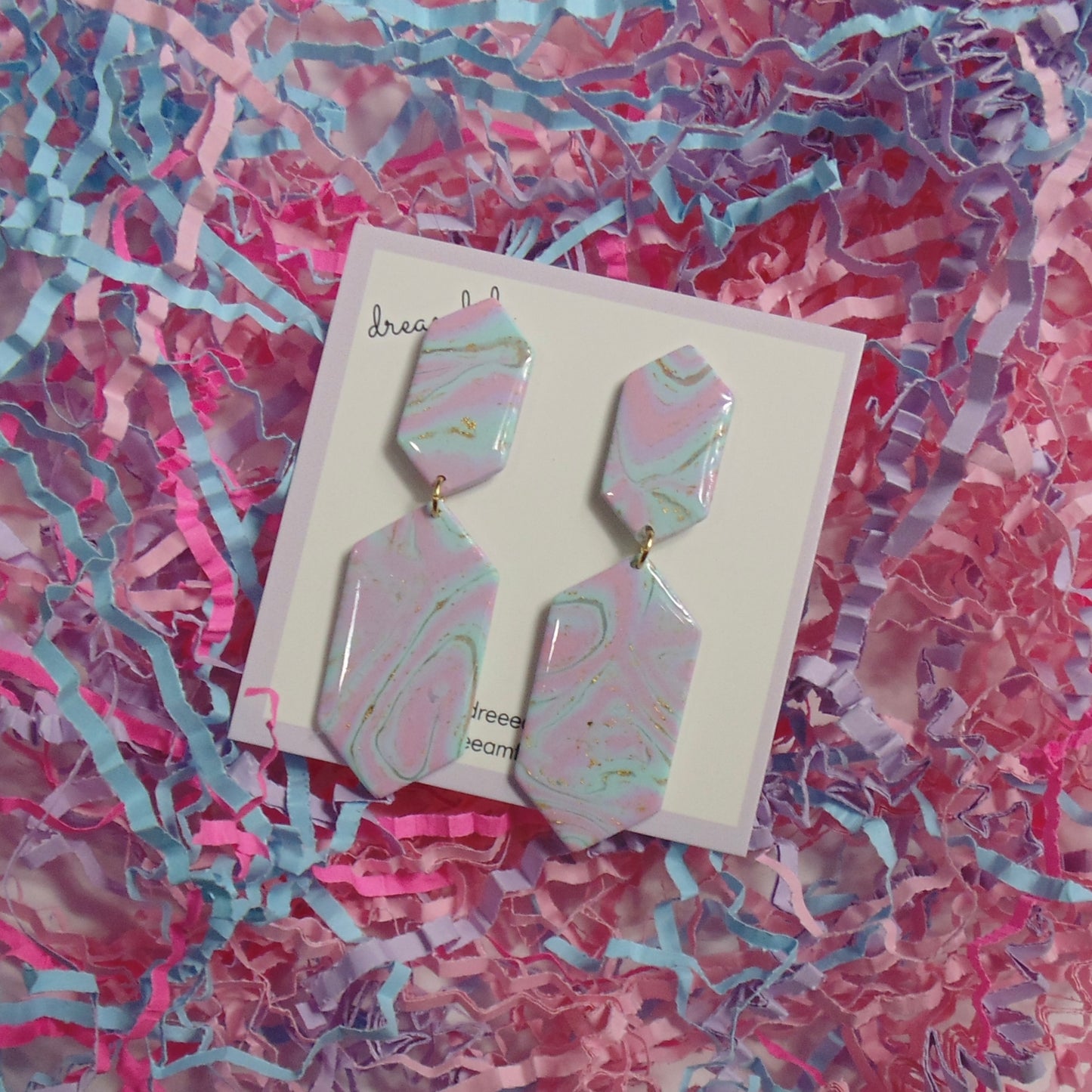 pastel swirl earrings