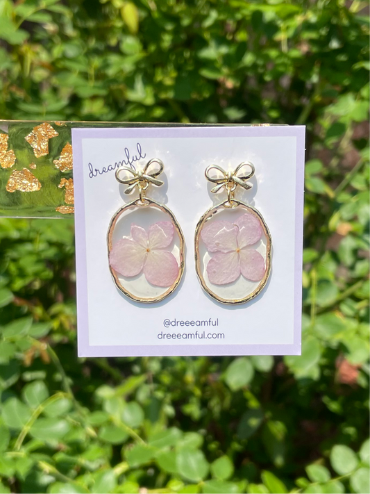 bridesmaid faves - hydrangea drop earrings