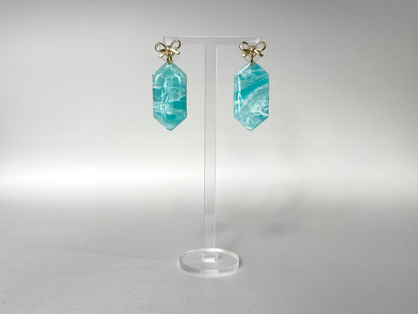 hexagon pastel earrings