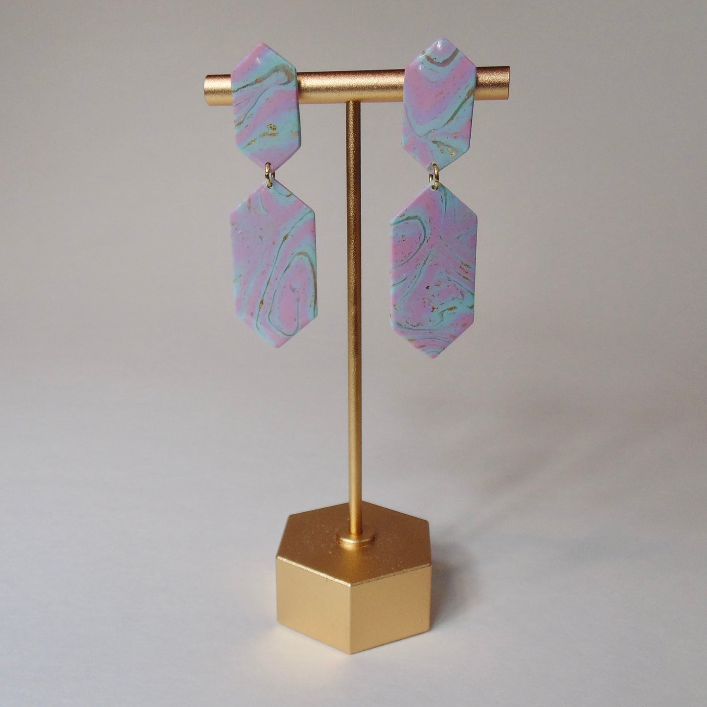 pastel swirl earrings