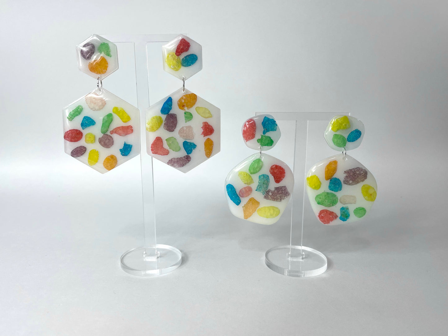 fruity cereal earrings