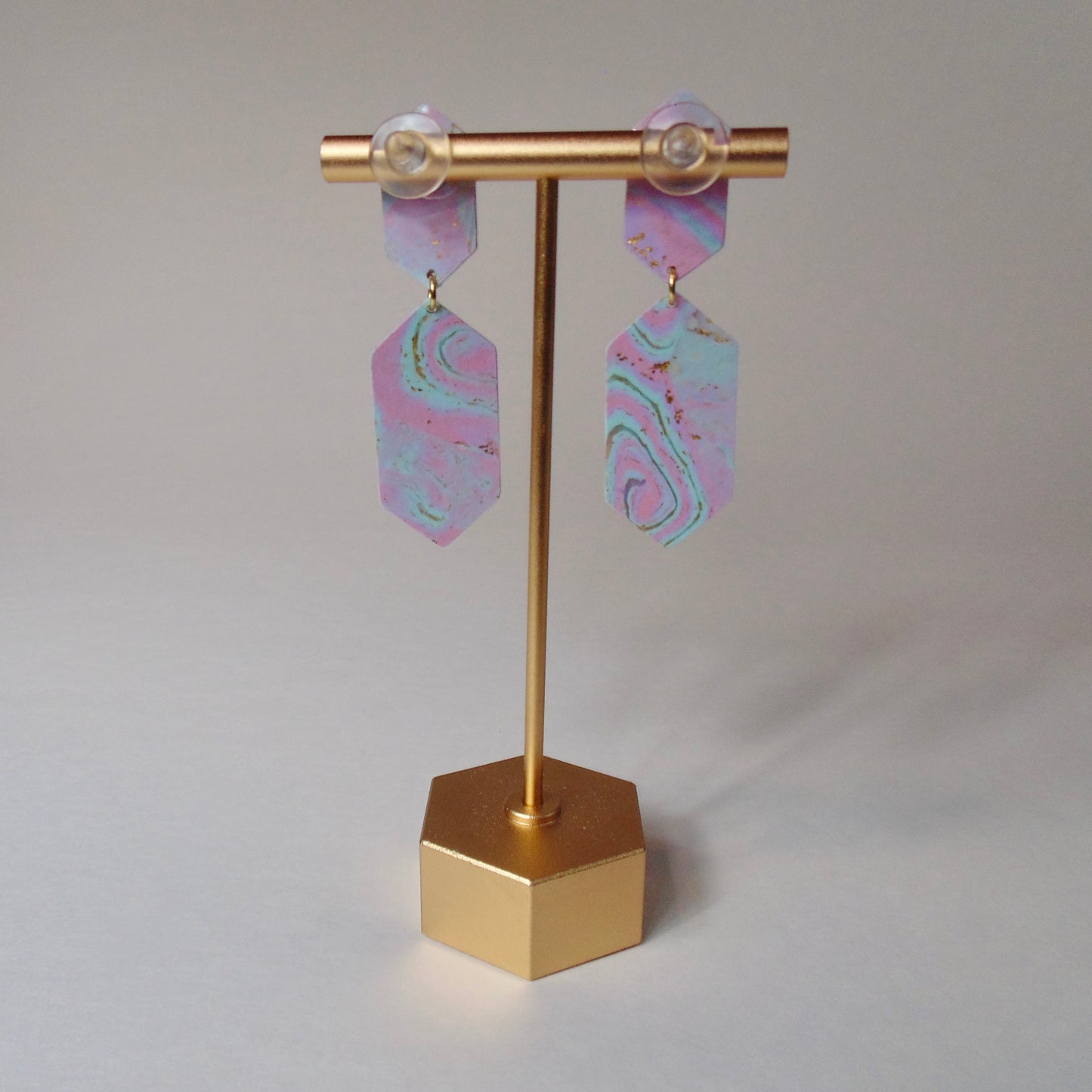 pastel swirl earrings