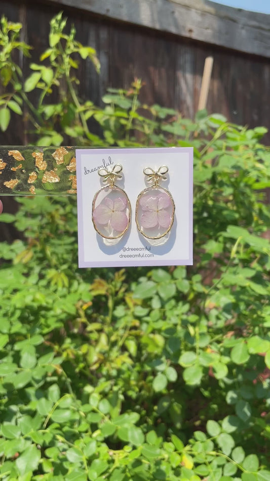 bridesmaid faves - hydrangea drop earrings