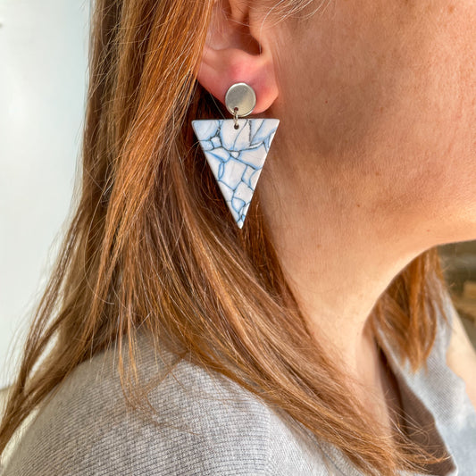 ice blue drop earrings