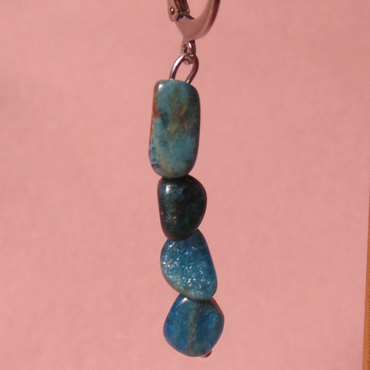 18k gold plated apatite earrings
