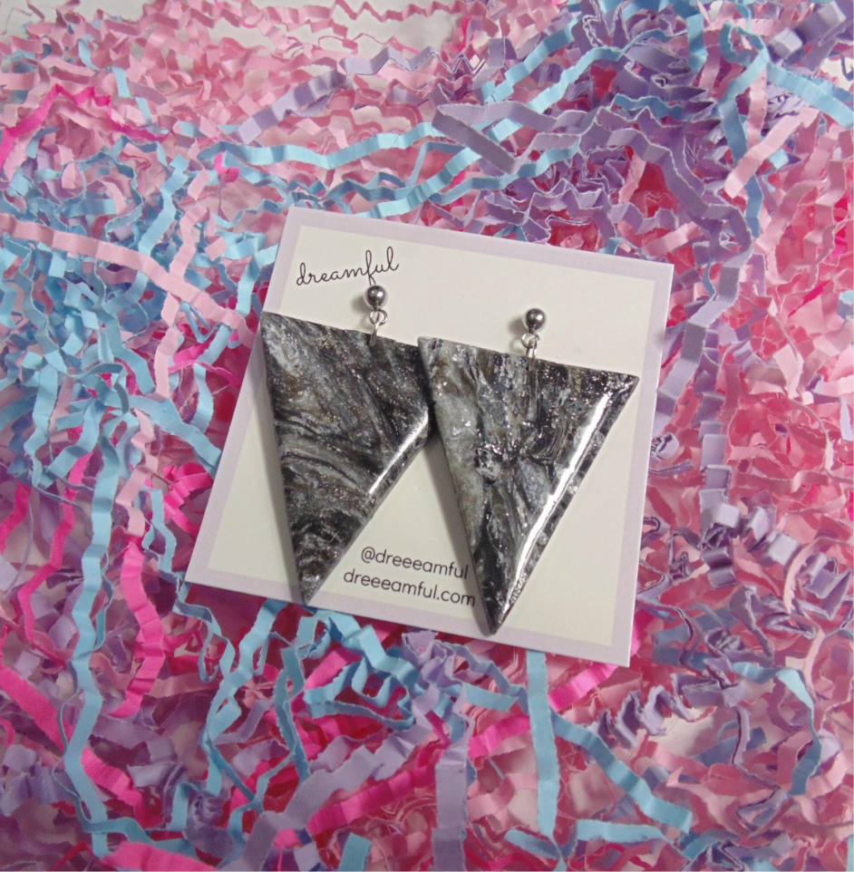 volcanic drop earrings