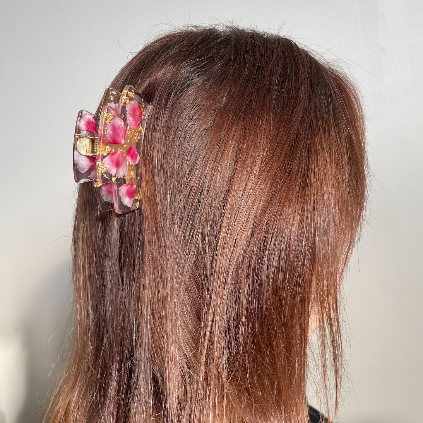 real carnation flower alligator hair clip