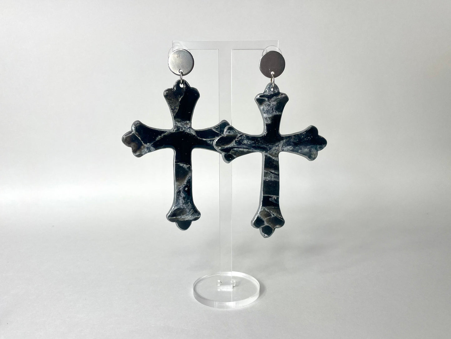 XL crosses - handmade polymer clay earrings