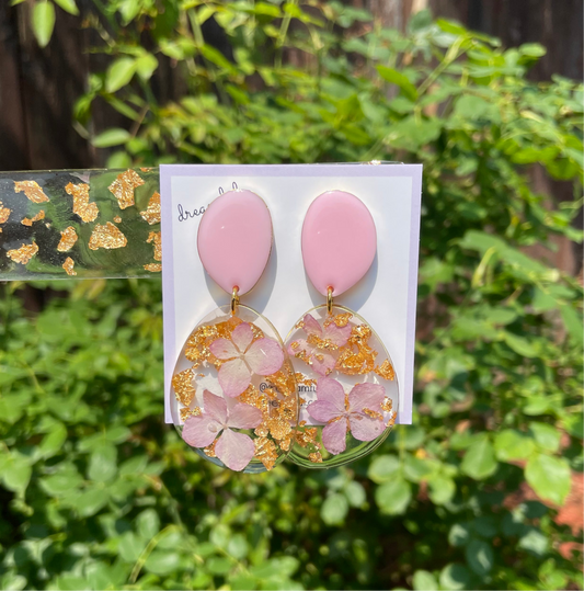 hydrangea earrings